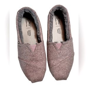 Tom’s Alpargata Felt Pale Mauve size 7